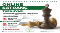 Defne Belediyesi’nin online Satranç turnuvası bugün başlıyor