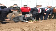 Hatay Valisi Rahmi Doğan, Reyhanlı’daki  Türk Kızılay Sera projesinde incelemelerde bulundu