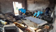 Antakya Serinyol’da ikiz yavruların ardından hüzünlü temizlik