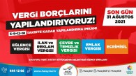 Hatay Büyükşehir Belediyesinden hatırlatma: Vergi borçlandırılmasında son gün 31 Ağustos