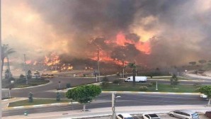 Hatay Büyükşehir Belediyesi itfaiyesinden Kadirli’deki yangına destek