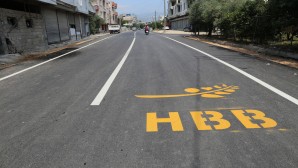 Hatay Büyükşehir Belediyesinden Samandağ Sutaşı yoluna asfalt