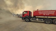Batıyaz’daki Yangına ilk Müdahale Hatay Büyükşehir Belediyesi itfaiyesinden