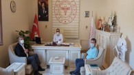 Atakaş Hatayspor Başkan Vekili Aydın Toksöz’den Sağlık Müdürü Hambolat’a ziyaret