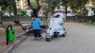 Antakya Belediyesinden Çevre Dostu süpürge aracı
