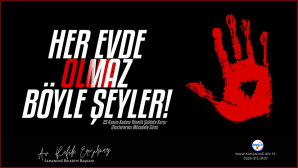 Başkan Eryılmaz’dan 25 Kasım Kadına Yönelik Şiddete karşı uluslararası günü mesajı