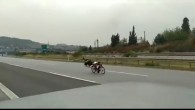 Otoban’da yarışan motorsikletçilere  9750 lira ceza
