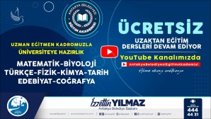 Antakya Belediyesi’nden Eğitime destek: Üniversiteye hazırlık  sınavları YUTUBE kanalımızda devam ediyor