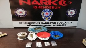 Arsuz Karaağaç’ta esrar ve 35 adet sentetik tablet yakalandı