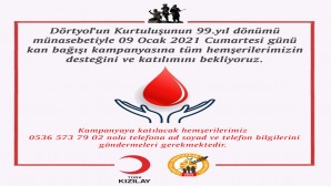 Dörtyol’lu Gazetecilerden 9 Ocak’a özel kan bağışı kampanyası