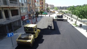 Altyapı çalışmaları tamamlanan İnönü caddesi asfaltlanıyor!