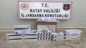 Jandarma Defne Sinanlı’da 542 paket bandrolsüz sigara yakaladı