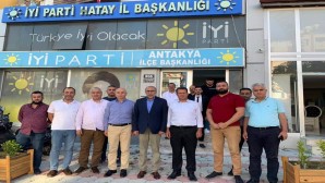 Samandağ Belediye Başkanı Refik Eryılmaz’dan İyi Parti İl Başkanı Şefik Çirkin’e ziyaret