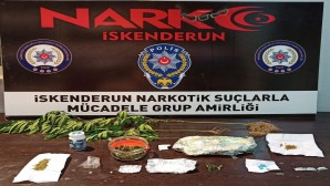 İskenderun’da bir kişide 270 gram esrar ile çeşitli uyuşturucu maddeleri yakalandı