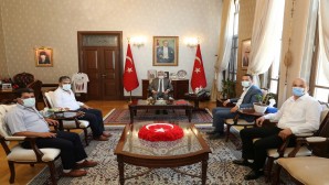 CHP Antakya İlçe Başkanı Ümit Kutlu’dan Vali Rahmi Doğan’a ziyaret