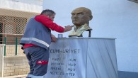 Hatay Büyükşehir Belediyesi’nden Atatürk Büstlerine Bakım!
