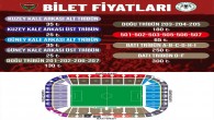 Atakaş Hatayspor  Konyaspor maçı bilet fiatları açıklandı