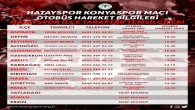 Atakaş Hatayspor Konyaspor maçına ilçelerden katılacak taraftarların otobüs hareket saatleri belirlendi
