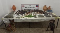 Samandağ’daki Uyuşturucu Operasyonunda tarihi eser ve 2.500 gram kubar esrar yakalandı