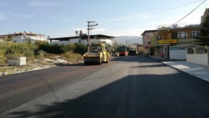 Samandağ Belediyesi Nil Sokakta Beton asfalt çalışmaları sürüyor