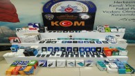 Kırıkhan’da 4 ayrı işyerindee 57 adet kaçak cep telefonu yakalandı
