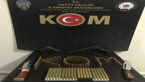 Kırıkhan’da Ruhsatsız 2 tabanca ile 2 pompalı tüfek yakalandı