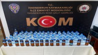 İskenderun’da bir işyerinde 85 adet pet şişe içine doldurulmuş rakı yakalandı