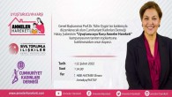 Cumhuriyet Kadınlar Derneği Genel Başkanı Prof. Dr. Tülin Oygür Hatay’a geliyor