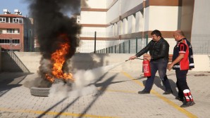 Hatay Büyükşehir Belediyesi’nden Okullarda yangın ve Deprem  tatbikatı!