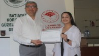 Samandağ  Batıayaz’da İlkyardım ve Mantar yetiştiriciliği  kursiyerlerine sertifika verildi