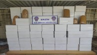 Erzin’de  804 bin adet makaron yakalandı