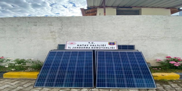 Hassa’da tarımda kullanılan güneş enerjisi panellerini çalan bir kişi tutuklandı