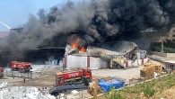 Arsuz’daki Entrepor yangınına Karadan ve havadan müdahale!
