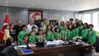 Hatay Büyükşehir Belediyespor’lu şampiyon sporculardan anlamlı ziyaret