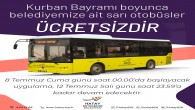 Hatay Büyükşehir Belediyesi’nin Sarı Otobüsleri Bayram’da ücretsiz!