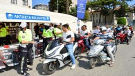 Polis Hatay genelinde 2664 Motorsiklet sürücüsüne Kask eğitimi verdi
