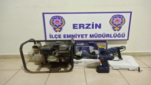 Erzin’de Hırsızlık yapan iki kişi çıkarıldıkları Adli Mercilerce tutuklandılar