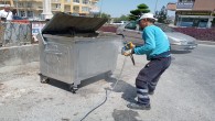 Antakya Belediyesi, Çöp konteynerlerini bakım ve onarım çalışmalarıyla yeniliyor