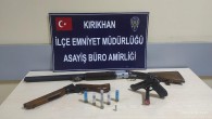 Kırıkhan’da 2 Tüfek ile bir tabanca yakalandı