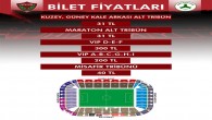 Atakaş Hatayspor Giresunspor maç biletleri fiatı belli oldu