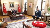 Vali Rahmi Doğan, Doğu Akdeniz Gümrükler Bölge Müdürü Hüseyin Topçuoğlu’nu Makamında Kabul Etti