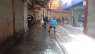 Antakya Belediyesi Ekiplerinden, Yeni Yılın ilk gününde çarşılarda yıkama çalışmaları