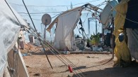 Kırıkhan’da Depremzedelerin kaldığı çadır kentte yangın çıktı
