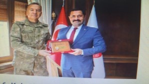 Vali Masatlı’ya  6. Kolordu Komutanı Tuğgenaral Mehmet Özeren’den Ziyaret