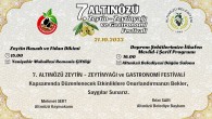 Altınözü 7. Zeytin, Zeytinyağı ve Gastronomi Festivali yarın