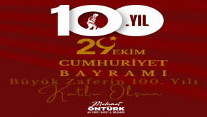 <strong>AK Parti Hatay İl Başkanı Mehmet Öntürk, yayınladığı mesajla Cumhuriyetin 100. Yılını kutladı</strong>