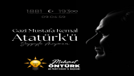 AK Parti Hatay İl Başkanı Mehmet Öntürk, yayınladığı mesajla Atatürk’ü ölüm yıldönümünde andı!