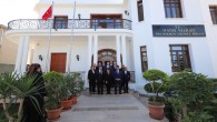 KKTC Başbakanı Ünal Üstel ve Beraberindeki Heyet Hatay  Valisi Mustafa Masatlı’yı Ziyaret Etti