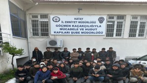 Belen’de Türkiye’ye illegal yollarla giren 53 Suriyeli yakalandı