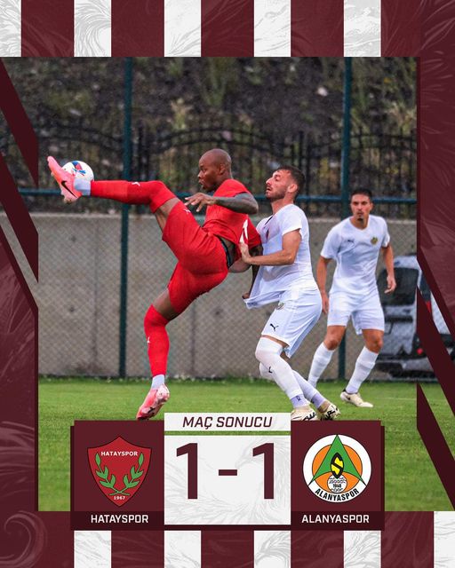 Hatayspor Alanyaspor ile oynadığı özel maçta 1-1 berabere kaldı Hatayspor Alanyaspor ile oynadığı özel maçta 1-1 berabere kaldı